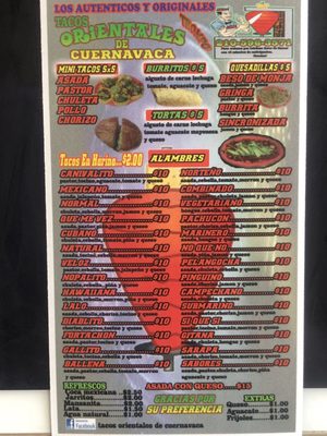 Menu photo 3 Tacos Orientales de Cuernavaca San Antonio, TX