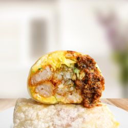 Bites & Bashes Cafe - ORIGINAL: bacon, eggs, avocado, smashed tater tots, cheese, pico de gallo