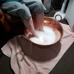Reflexology By DianaKay - Soak in a warm copper foot soak for your pedicure