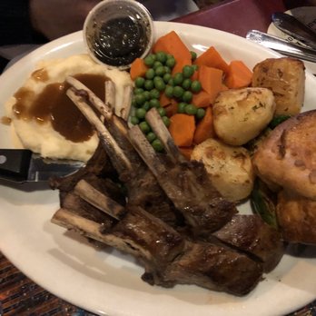 The Olde Ship - Lamb with Yorshire pudding - British Near Me - Fullerton, California The Olde Ship - Lamb with Yorshire pudding - British Near Me - Fullerton, California