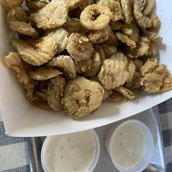 Wimberley Cafe - fried pickles - American Near Me - Wimberley, Texas Wimberley Cafe - fried pickles - American Near Me - Wimberley, Texas