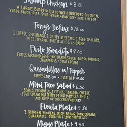Mima's Tacos To Go - Menu