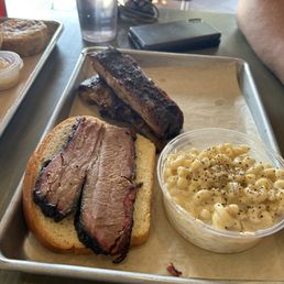 Rib and brisket plate Rib and brisket plate