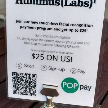 Hummus Labs - Cool pay app, buy $25 get $25 - Mediterranean Near Me - Pasadena, California