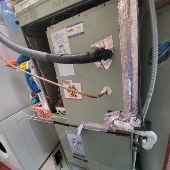 TruTech Heating and Cooling - Here's the mess they called "done" after a week... - Heating & Air Conditioning/HVAC Near Me