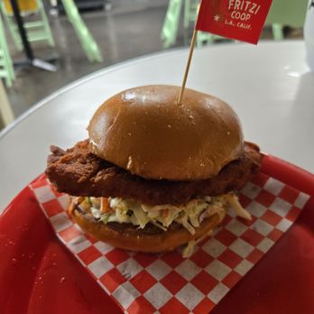 Fritzi Coop - Hot level chicken sandwich (#2 The Fritzi Hot) - Chicken Wings Near Me - Los Angeles, California