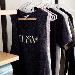 Flow branded merch available for purchase