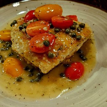 Shipwreck's Bar & Grill - Grouper Picatta wither Gsrlic Rissoto - Seafood Near Me - Key Largo, Florida Shipwreck's Bar & Grill - Grouper Picatta wither Gsrlic Rissoto - Seafood Near Me - Key Largo, Florida