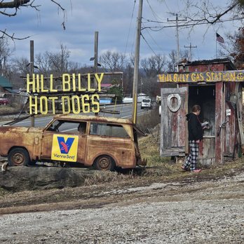 Hillbilly Hot Dogs - Sign at entrance - Burgers Near Me - Lesage, West Virginia