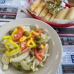Original Italian Pizza Rt 22 - Salad and scrumptious bread
