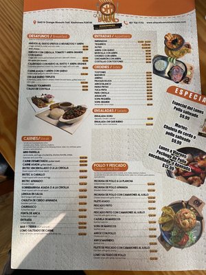 Menu photo 2 Oh Que Bueno Kissimmee, FL Menu photo 2 Oh Que Bueno Kissimmee, FL