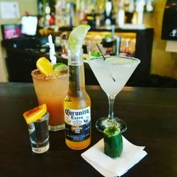Tradicion Quetzal - Refreshing mexican cocktails...
And how about a tequila shot in a jalapeno pepper!!!