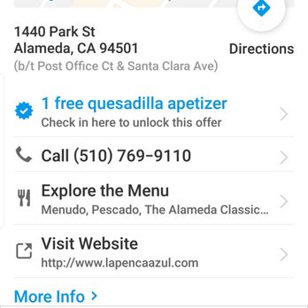 La Penca Azul - LIES - NO free yelp quesadilla unless you order a specific margarita!! - Mexican Near Me - Alameda, California