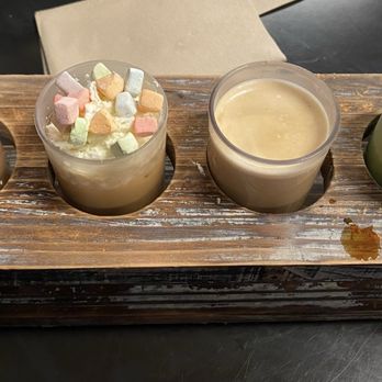 Founders Coffee - Coffee flight. Matcha, luckey charms and churro. - Coffee & Tea Near Me - Las Vegas, Nevada