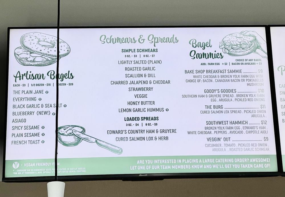 Menu as of April 2024. Yelp