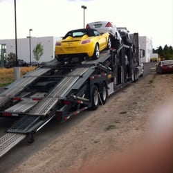 Bears Transport / Big Eddie's Towing - My car being unloaded in Idaho Falls Idaho