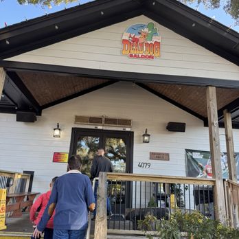 Dead Dog Saloon - Entrance and ample parking - Seafood Near Me - Murrells Inlet, South Carolina