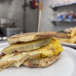 Central Diner South Pasadena - Egg sandwich with ham