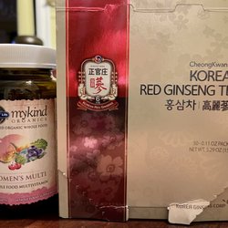 Health Unlimited - My go-to vegan vitamins and a box of Korean Red Ginseng tea!