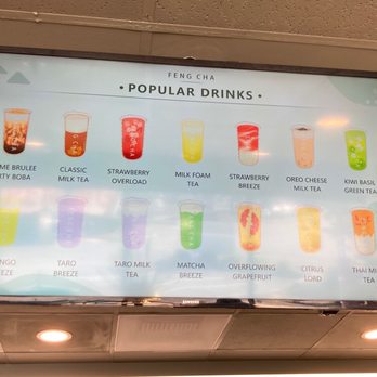Feng Cha Tea House - Popular drink menu - Bubble Tea Near Me - Dublin, California Feng Cha Tea House - Popular drink menu - Bubble Tea Near Me - Dublin, California