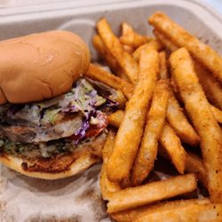 Crystal Coast Seafood - Swordfish sandwich special. Out... Of... This... World!