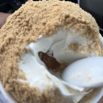 Custard Company - Filling was apple bits like in an apple pie. - Ice Cream & Frozen Yogurt Near Me - Dearborn Heights, Michigan