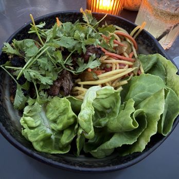 Harriet's Rooftop - Beef Bulgogi Lettuce Wraps - Cocktail Bars Near Me - Nashville, Tennessee