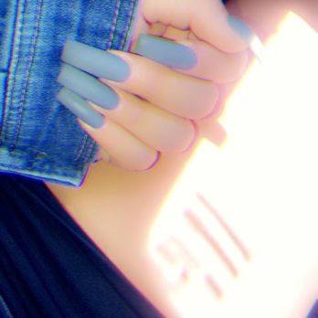 Nail'd It Salon & Spa - Matte grey gel acrylic fill (square-square shape) - Nail Salons Near Me - Murrieta, California