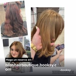 Bliss Hair Boutique - Cambio de Color , corte y blowdry.