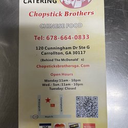 Chopstick Brothers - New Business Hours