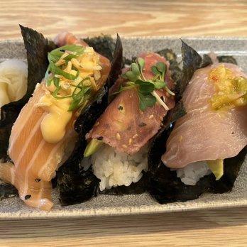 Pacific Catch - Sushi taco trio $14 - Seafood Near Me - Tustin, California Pacific Catch - Sushi taco trio $14 - Seafood Near Me - Tustin, California