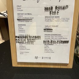 Grab and go breakfast menu July 2021 Grab and go breakfast menu July 2021