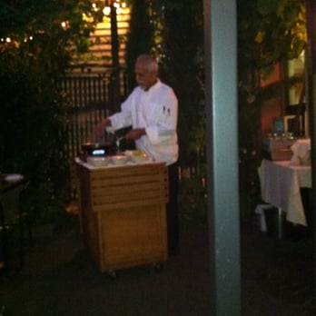 Cafe Soriah - Ib cooking on the patio - Mediterranean Near Me - Eugene, Oregon