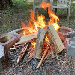 Airbntree At Adams Cove - The fire pit