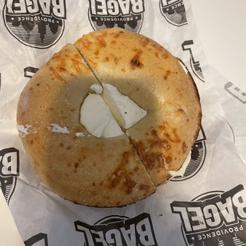 Providence Bagel - Asiago cheese bagel with plain cream cheese - Bagels Near Me - North Providence, Rhode Island Providence Bagel - Asiago cheese bagel with plain cream cheese - Bagels Near Me - North Providence, Rhode Island