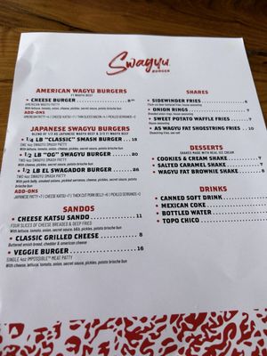 Menu photo 1 Swagyu Imperial Beach Imperial Beach, CA Menu photo 1 Swagyu Imperial Beach Imperial Beach, CA