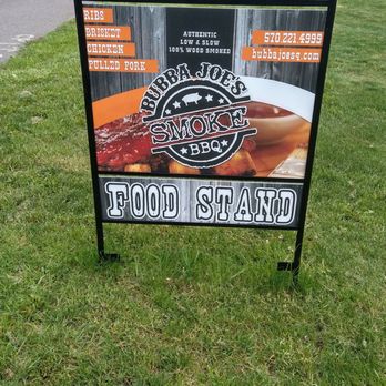 Bubba Joe's Smoke BBQ - Food stand sign - Barbeque Near Me - Sunbury, Pennsylvania