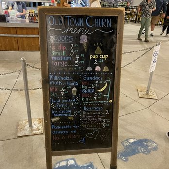 Little Man - Sign in-front of order windows - Ice Cream & Frozen Yogurt Near Me - Fort Collins, Colorado