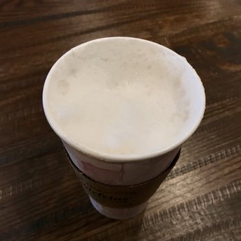 la Madeleine - My cappuccino is almost 2/3rds full which tells you in this size cup, the ratios are way off. - Bakeries Near Me - Sugar Land, Texas