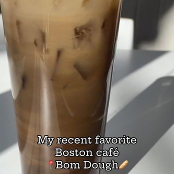 Bōm Dough - smoked maple salted cold brew latte - Breakfast & Brunch Near Me - Cambridge, Massachusetts Bōm Dough - smoked maple salted cold brew latte - Breakfast & Brunch Near Me - Cambridge, Massachusetts