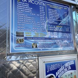 La Picosita - Menu 08/05/2025. Thank you again for not raising your prices! Keeps me coming back for more.