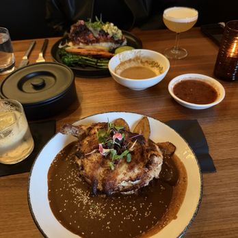 Viaje - Pollito en mole and Salmon al Pastor - Mexican Near Me - Long Beach, California