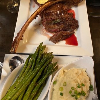 Prime on Whitfield - Tomahawk steaks asparagus and garlic mashed potato's - Steakhouses Near Me - Guilford, Connecticut Prime on Whitfield - Tomahawk steaks asparagus and garlic mashed potato's - Steakhouses Near Me - Guilford, Connecticut