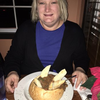 BeachFire Bar & Grille - Delicious beef stew bread bowl! Large helping and definitely filling! - Barbeque Near Me - Ogunquit, Maine