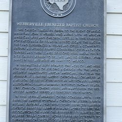 Duty Cemetery - Texas historical sign on the church