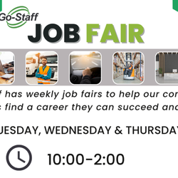 Go-Staff - Weekly Job Fair! T, W Th 10-2 pm