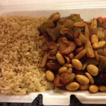 Kam's Garden - Kung Po Shrimp lunch special.  Comes with your choice of soup 11/05/2014 - Chinese Near Me - Bellerose, New York