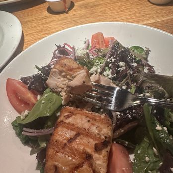 Village Tavern - Salmon tavern salad - New American Near Me - Alpharetta, Georgia Village Tavern - Salmon tavern salad - New American Near Me - Alpharetta, Georgia