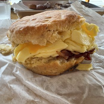 Scratch Biscuit Company - Sausage & Egg Biscuit - Breakfast & Brunch Near Me - Roanoke, Virginia