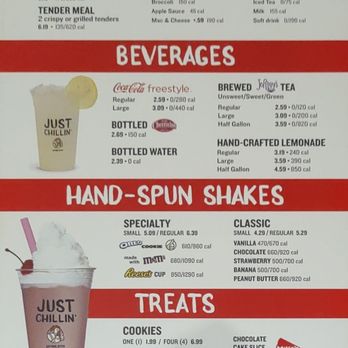 PDQ Orlando: SODO - Other side of a takeout menu - Chicken Shop Near Me - Orlando, Florida